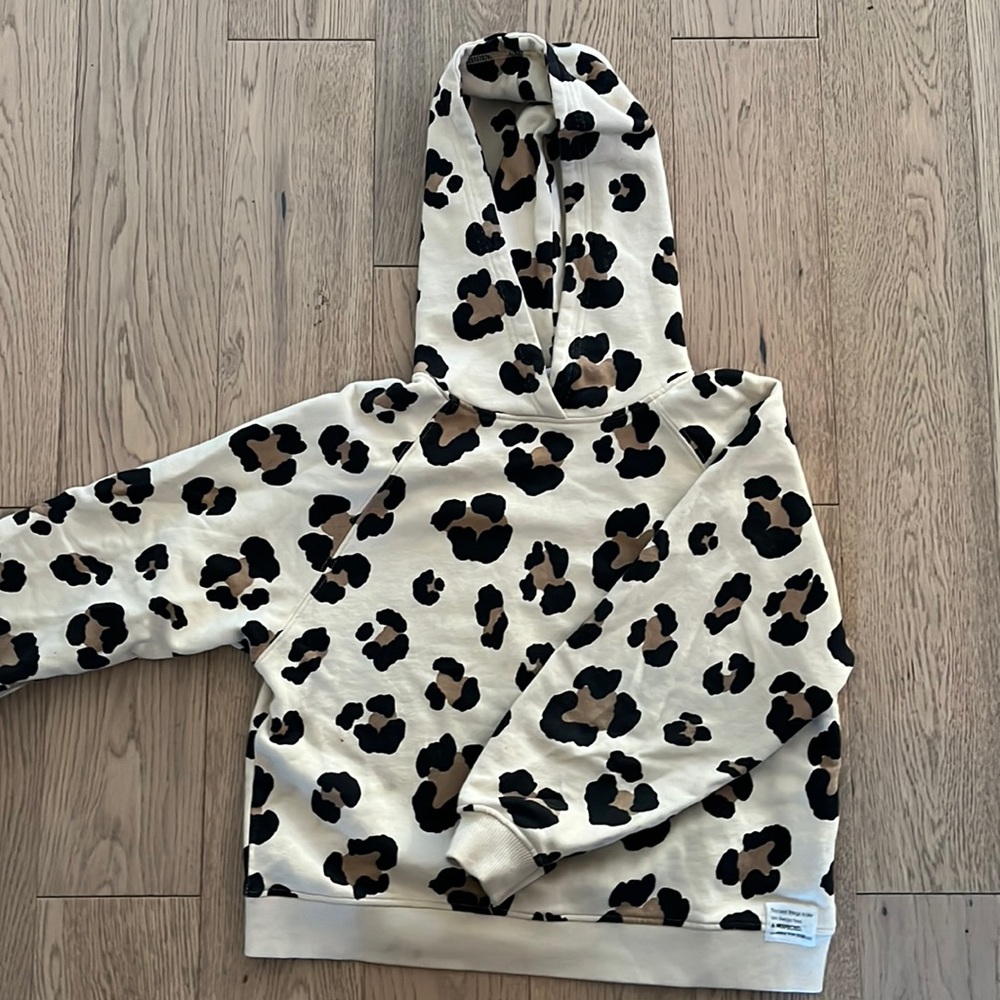 Zara cheetah-print hoodie